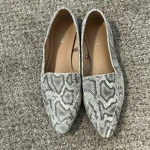 Express snake skin flats